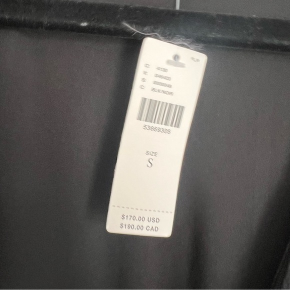 Anthropologie Hutch Black Wrap Dress Sleeveless Ribbed NEW Ronnie - Picture 5 of 6